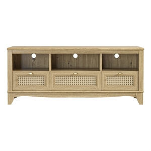 LIVILAND 55&quot TV Stand Media Console w/Drawer For TVs Upto 65&quot in Beige