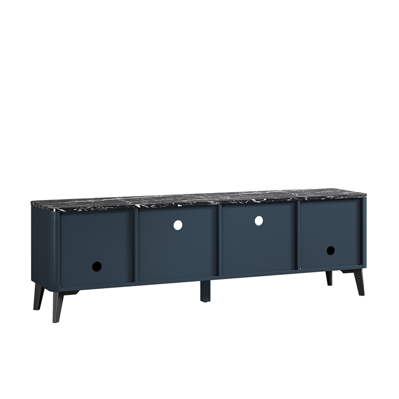 LIVILAND Engineered Wood & Marble TV Stands For TVs Upto 75