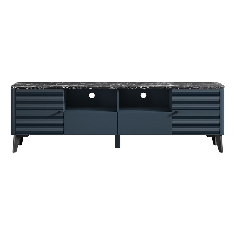 LIVILAND Engineered Wood & Marble TV Stands For TVs Upto 75