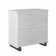 LIVILAND Contemporary 3-Drawers Bedroom Nightstand in Antique White