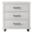 LIVILAND Contemporary 3-Drawers Bedroom Nightstand in Antique White