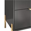 LIVILAND Modern 6-Drawer Double Dresser- Stylish Bedroom Storage - Black