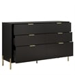 LIVILAND Modern 6-Drawer Double Dresser- Stylish Bedroom Storage - Black