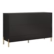 LIVILAND Modern 6-Drawer Double Dresser- Stylish Bedroom Storage - Black