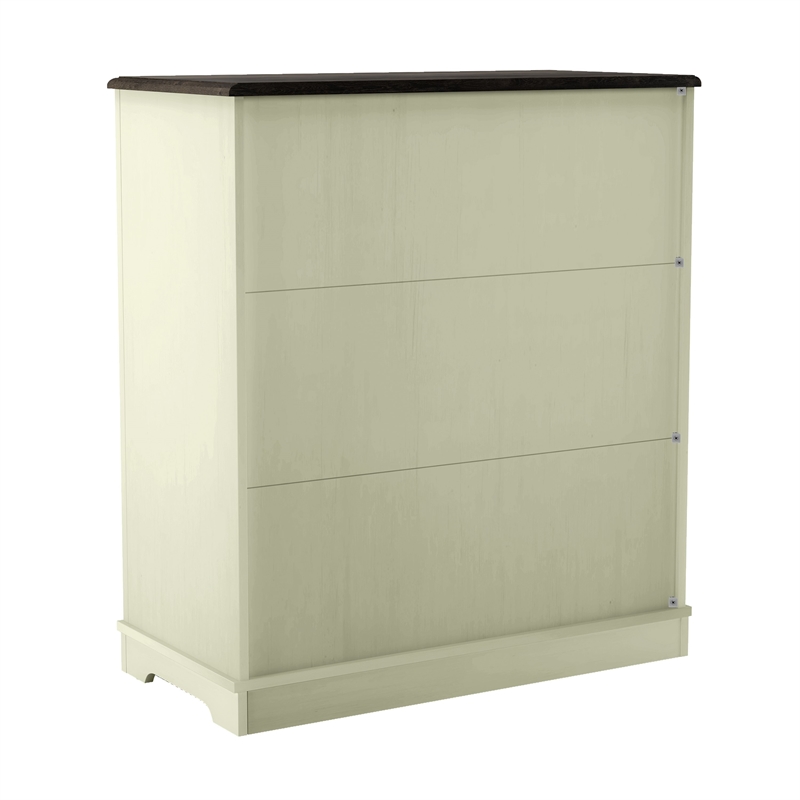 LIVILAND Chic Wine Cabinet with Glass Holder & Wine Rack - Light Moss Green