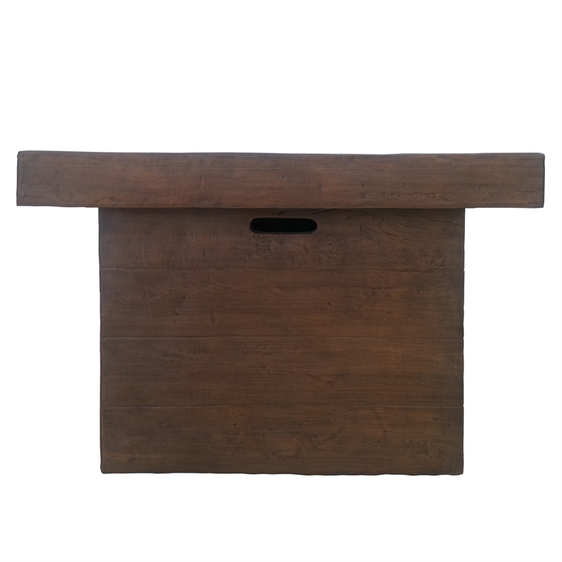 LIVILAND Smokeless Propane Gas Fire Pit - Fireplace for Outdoor - Brown