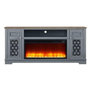 Stylish 70&quot TV Stand with Storage for TVs up to 80&quot - Grey