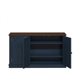 48 in. Rustic Natural Wood TV Stand - Up to 55 in. TVs - Navy