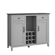 Elegant Wine Cabinet with Built-in wine rack - Grey