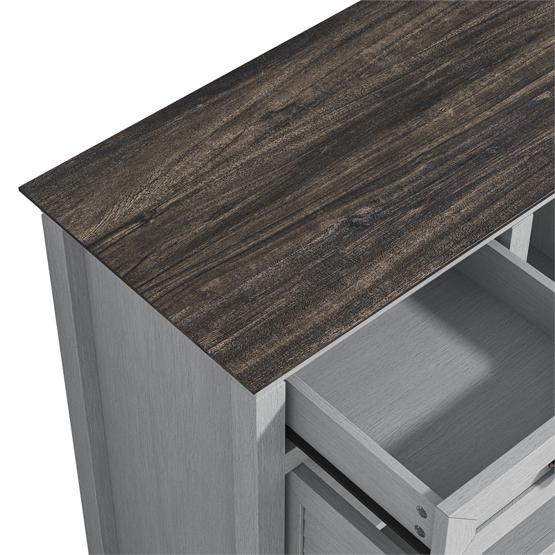 Elegant Wine Cabinet with Built-in wine rack - Grey