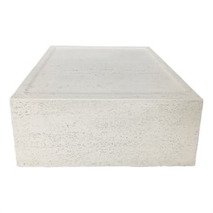 LIVILAND 28&quot Square Indoor/Outdoor Coffee Table - Ivory Travertine
