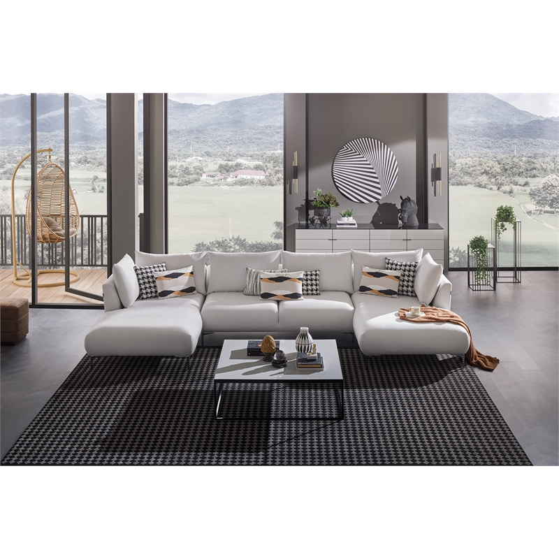 Enza Home Mayfair 2-Seater Polyester Fabric Sofa Module in Enza Home Mayfair 2-Seater Polyester Fabric Sofa Module in