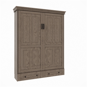 roomandloft windsor queen solid wood murphy wall bed