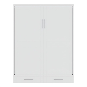 roomandloft brentwood queen solid wood murphy wall bed