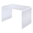 Fox Hill Trading Pure Decor Contemporary Lucite and Acrylic Desk in Clear