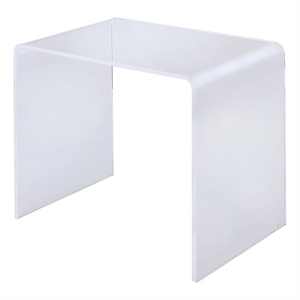 Fox Hill Trading Pure Decor Lucite and Acrylic Student Desk in Clear