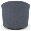 Fox Hill Trading Marissa Traditional Fabric Tufted Swivel Chair in Lilac Purple