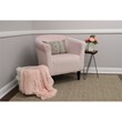Fox Hill Trading Marlee Traditional Fabric Club Chair in Light Pink
