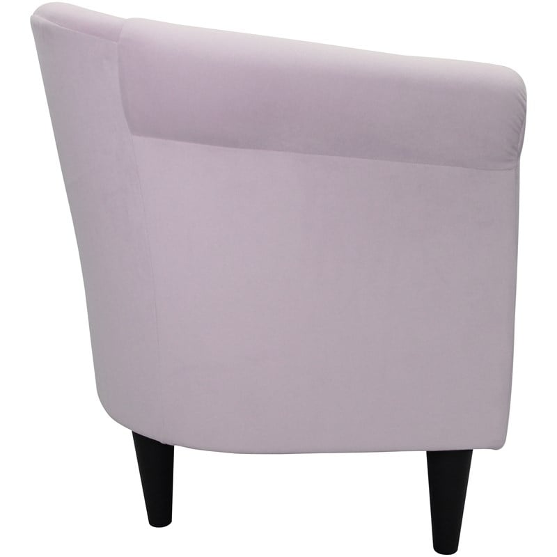 Fox Hill Trading Marlee Traditional Fabric Club Chair in Light Pink