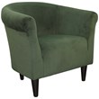 Fox Hill Trading Marlee Traditional Fabric Club Chair in Green