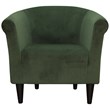 Fox Hill Trading Marlee Traditional Fabric Club Chair in Green