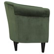 Fox Hill Trading Marlee Traditional Fabric Club Chair in Green