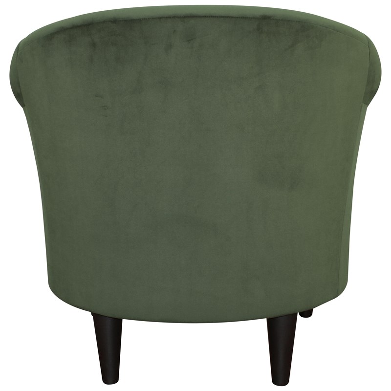 Fox Hill Trading Marlee Traditional Fabric Club Chair in Green