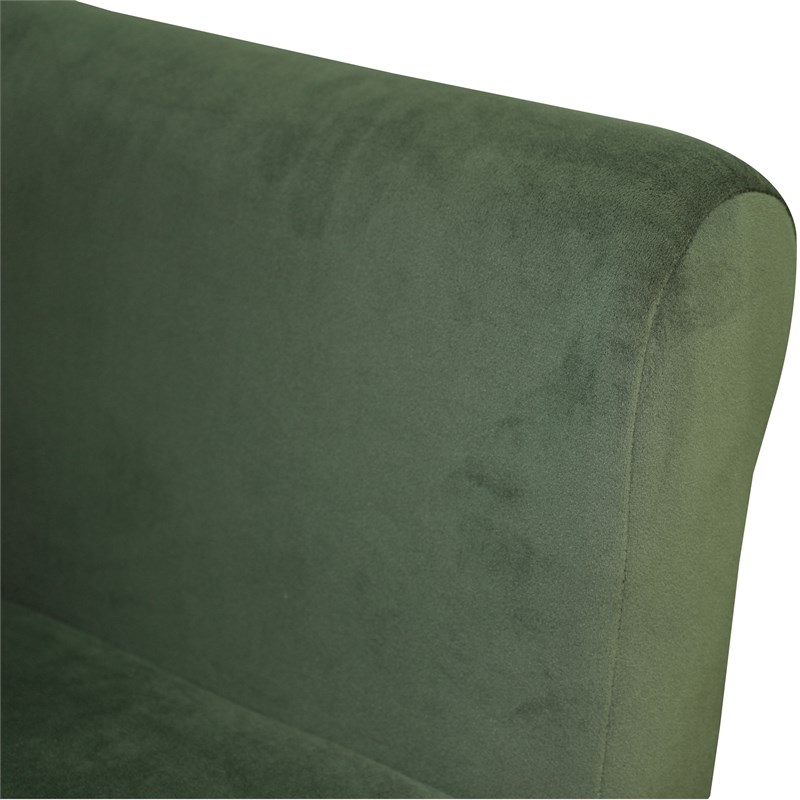 Fox Hill Trading Marlee Traditional Fabric Club Chair in Green
