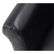 Fox Hill Trading Marlee Traditional Faux Leather Club Chair in Black