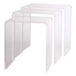 Fox Hill Trading Pure Decor Lucite and Acrylic Nesting Tables - Clear (Set of 3)