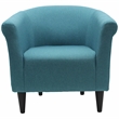 Fox Hill Trading Marlee Traditional Fabric & EPS Club Chair in Teal Blue