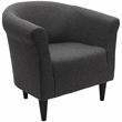 Fox Hill Trading Marlee Traditional Fabric & EPS Club Chair in Dark Gray
