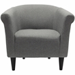 Fox Hill Trading Marlee Traditional Fabric & EPS Club Chair in Gray