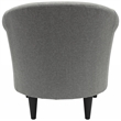 Fox Hill Trading Marlee Traditional Fabric & EPS Club Chair in Gray