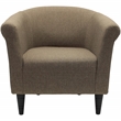 Fox Hill Trading Marlee Traditional Fabric & EPS Club Chair in Brown