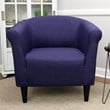 Fox Hill Trading Marlee Traditional Fabric & EPS Club Chair in Purple