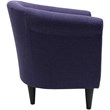 Fox Hill Trading Marlee Traditional Fabric & EPS Club Chair in Purple