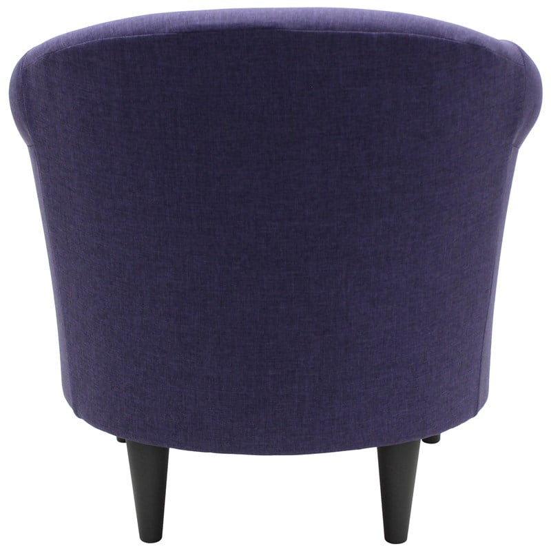 Fox Hill Trading Marlee Traditional Fabric & EPS Club Chair in Purple