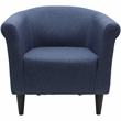 Fox Hill Trading Marlee Traditional Fabric & EPS Club Chair in Blue
