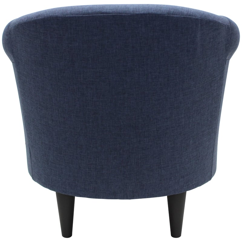 Fox Hill Trading Marlee Traditional Fabric & EPS Club Chair in Blue