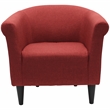 Fox Hill Trading Marlee Traditional Fabric & EPS Club Chair in Red