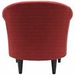 Fox Hill Trading Marlee Traditional Fabric & EPS Club Chair in Red