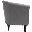 Fox Hill Trading Marlee Traditional Fabric & EPS Club Chair in Steel Gray