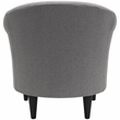Fox Hill Trading Marlee Traditional Fabric & EPS Club Chair in Steel Gray