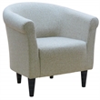 Fox Hill Trading Marlee Traditional Fabric & EPS Club Chair in Off White