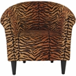 Fox Hill Trading Marlee Traditional Fabric & EPS Club Chair in Brown