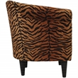 Fox Hill Trading Marlee Traditional Fabric & EPS Club Chair in Brown