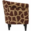 Fox Hill Trading Marlee Traditional Fabric & EPS Club Chair in Brown