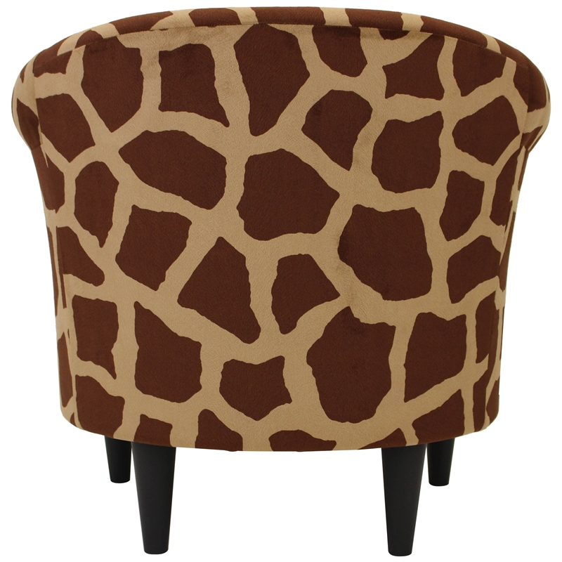 Fox Hill Trading Marlee Traditional Fabric & EPS Club Chair in Brown