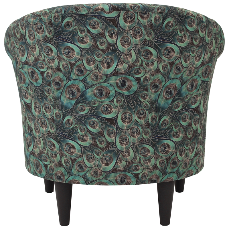 Fox Hill Trading Marlee Traditional Fabric & EPS Club Chair in Blue